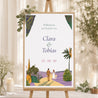 Begrüßungstafel Hochzeit Porträt 60 x 90 cm Flaneure foto N° 1