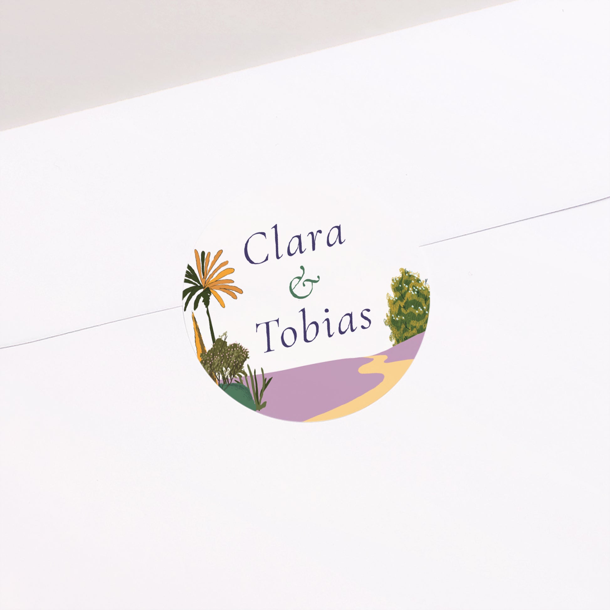 Sticker Hochzeit Rund Flaneure foto N° 2