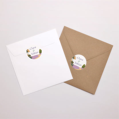 Sticker Hochzeit Rund Flaneure foto N° 4