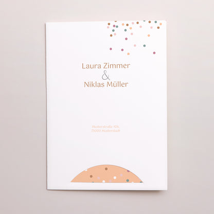 Hochzeitseinladung Hülle für 2 Karten Umarmt foto N° 5