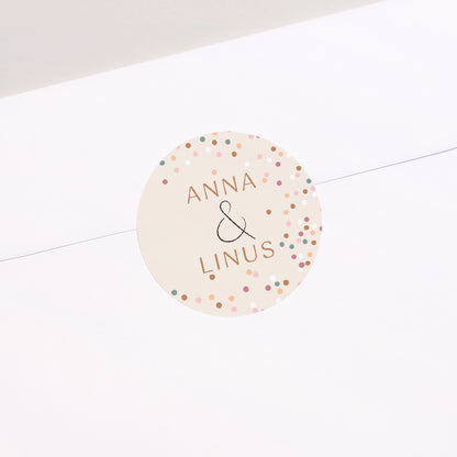 Sticker Hochzeit Rund Umarmt foto N° 2