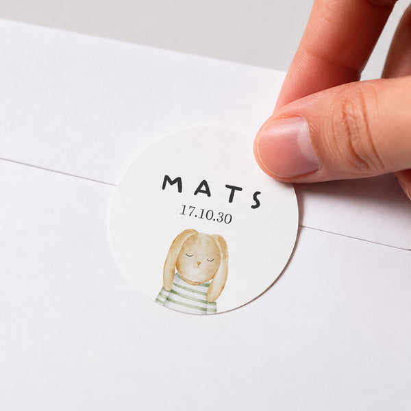 Sticker Geburt Rund Meine neue Welt foto
