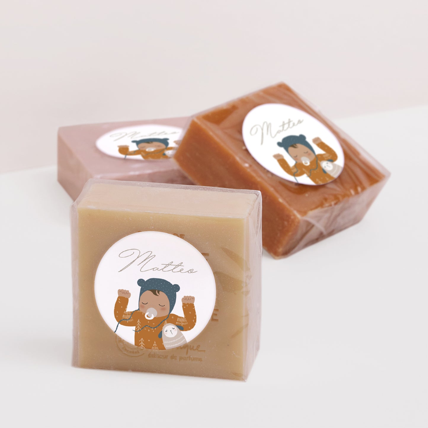 Sticker Geburt Rund Der schönste Baby - Junge foto N° 3