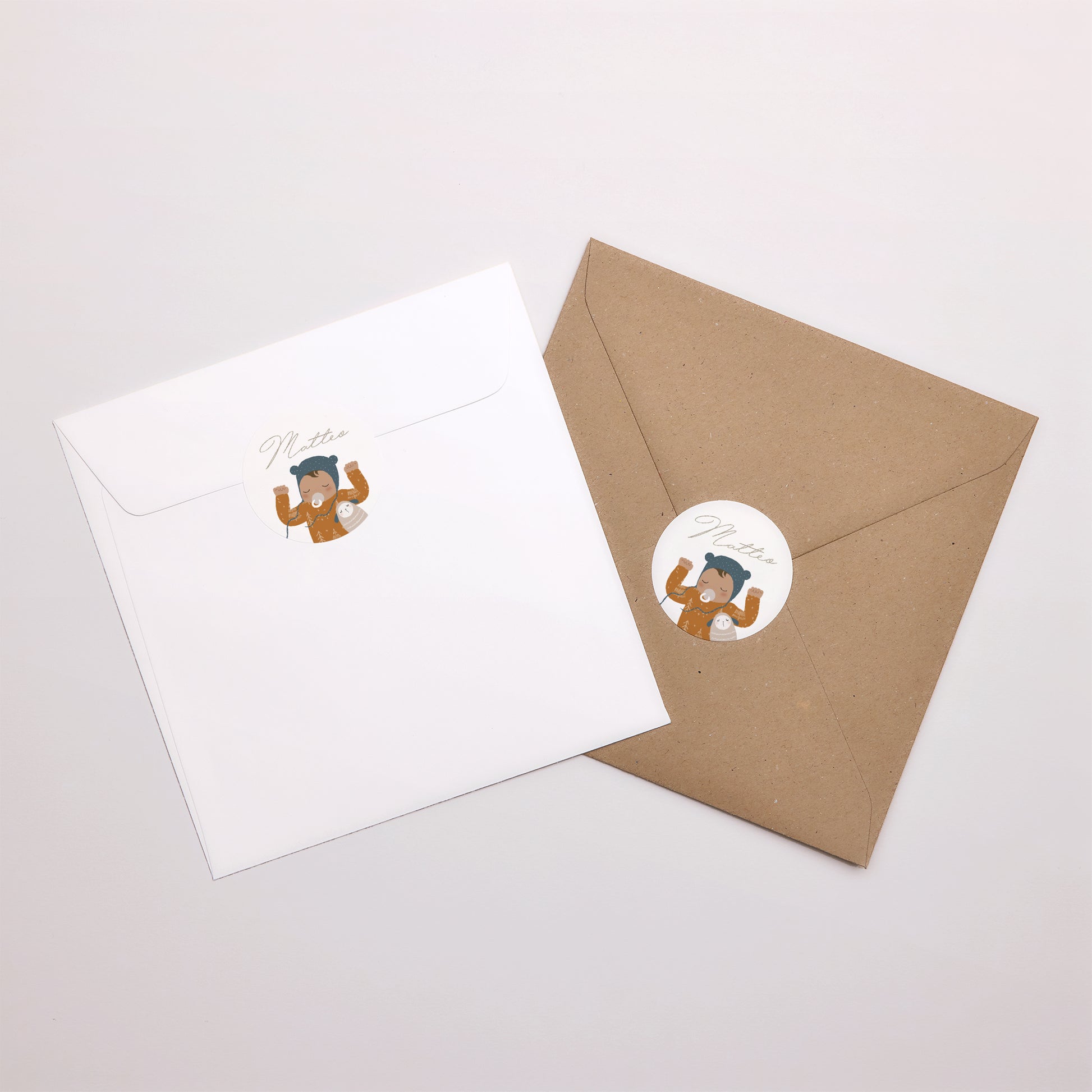 Sticker Geburt Rund Der schönste Baby - Junge foto N° 4
