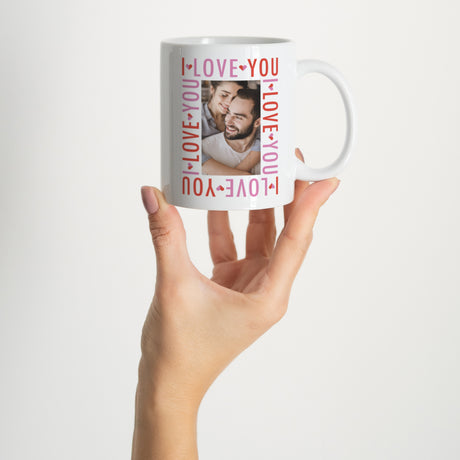 Tasse Objekte Weiß Viva el amor
