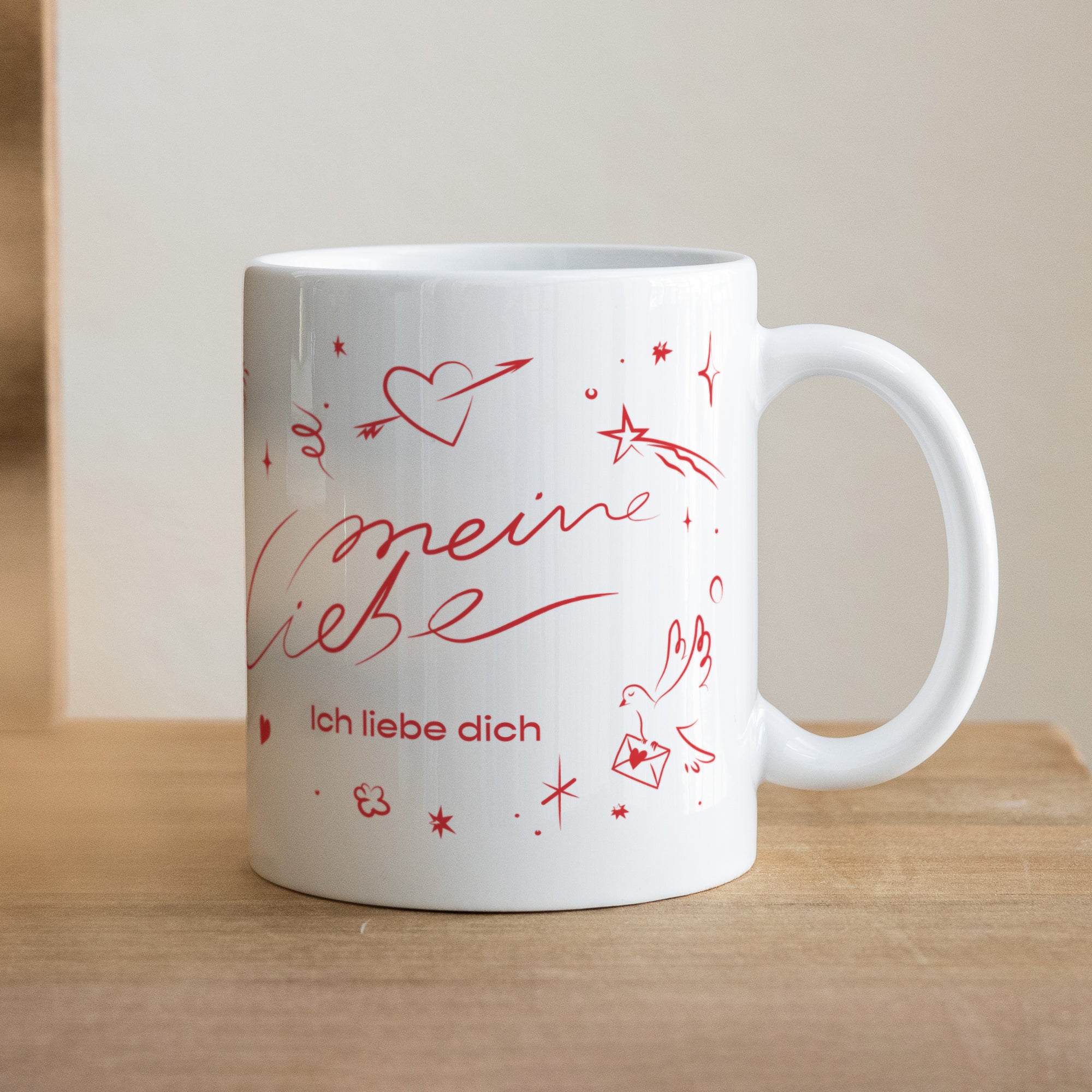 Tasse Objekte Weiß Liebeszeichnungen foto N° 1
