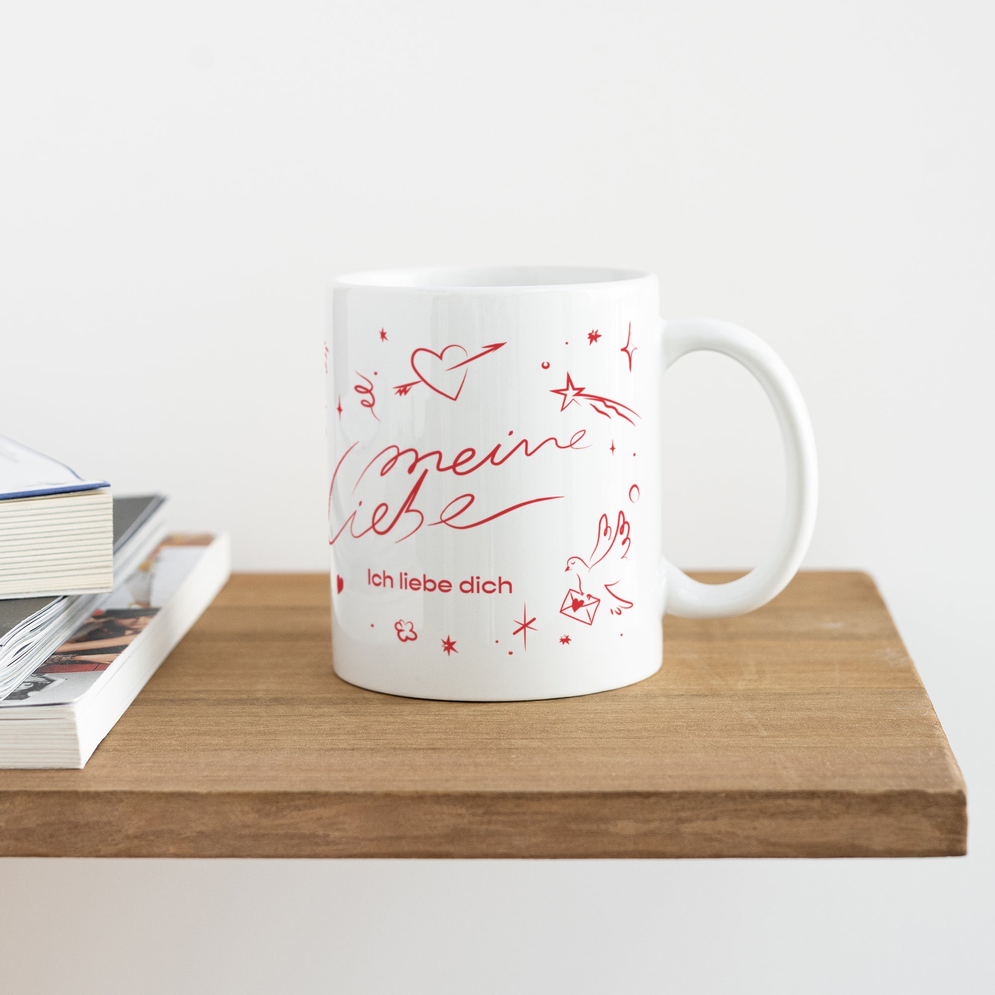 Tasse Objekte Weiß Liebeszeichnungen foto N° 4