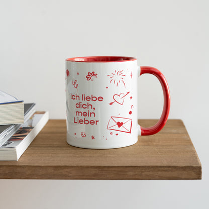 Tasse Objekte Rot Liebeszeichnungen foto N° 4