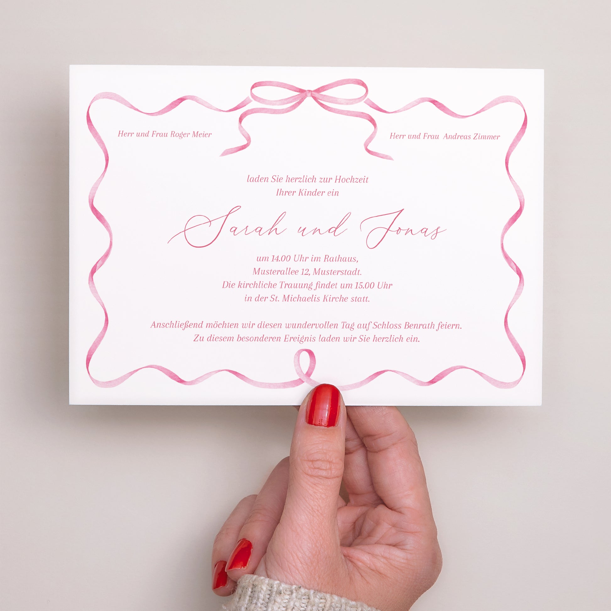 Hochzeitseinladung Landschaft Überraschungsankündigung foto N° 2
