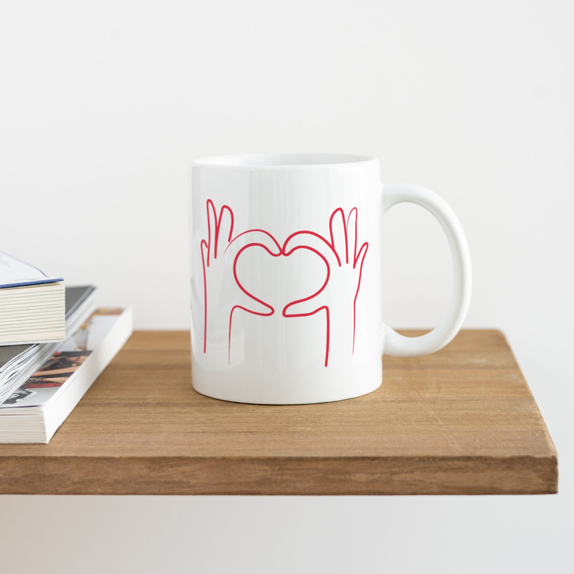 Tasse Objekte Weiß Hände der Liebe foto N° 4