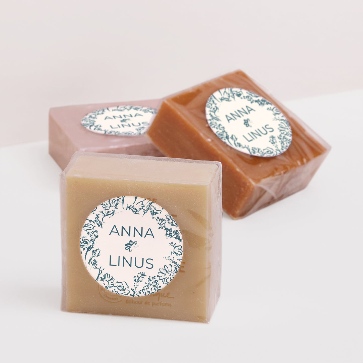 Sticker Hochzeit Rund Bürstenblumen foto N° 3