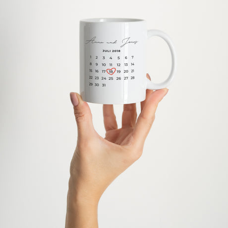 Tasse Objekte Weiß Ein wichtiges Datum