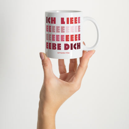 Tasse Objekte Weiß Ich liebe dich foto N° 2