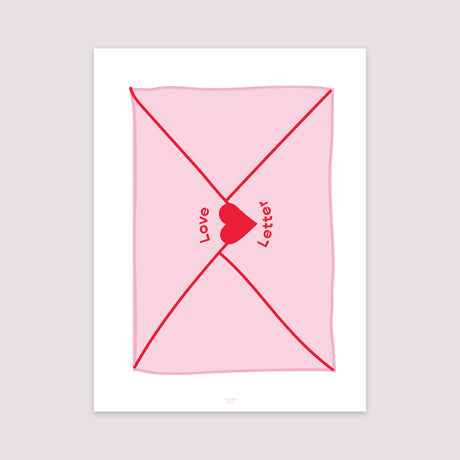Poster Objekte Porträt Liebesbrief