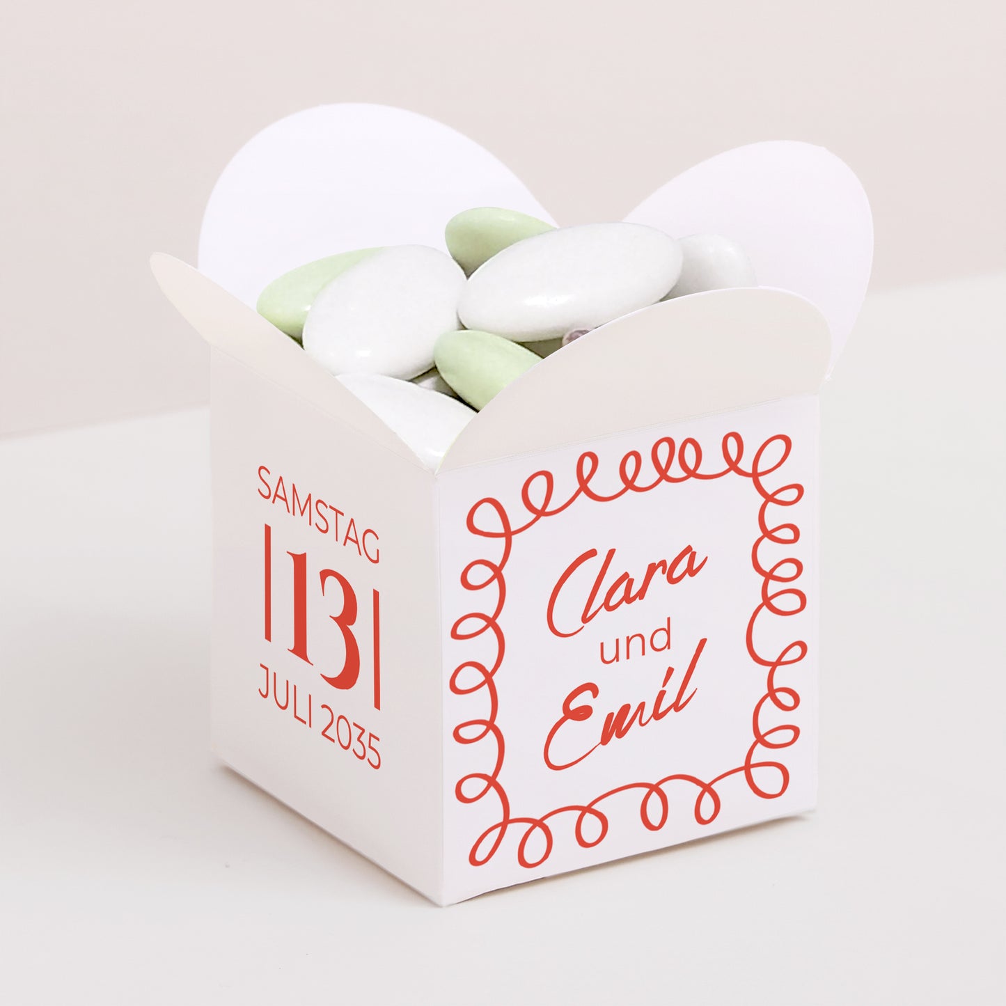 Geschenkbox Hochzeit Schmetterlingsöffnung La Dolce Vita foto N° 1