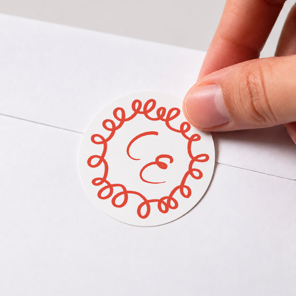 Sticker Hochzeit Rund La Dolce Vita foto