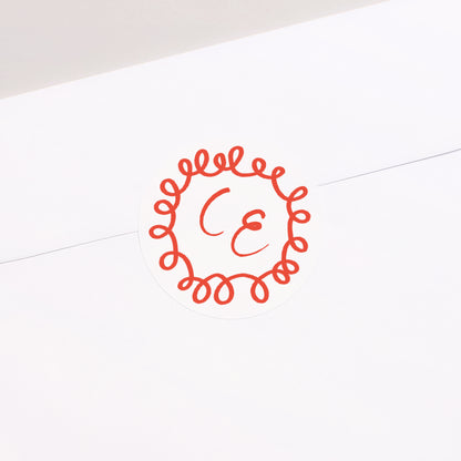 Sticker Hochzeit Rund La Dolce Vita foto N° 2