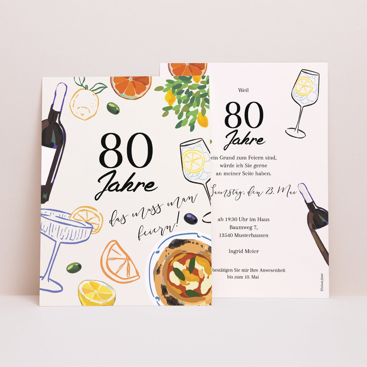 Einladungskarte Geburtstag La Dolce Vita II foto N° 1