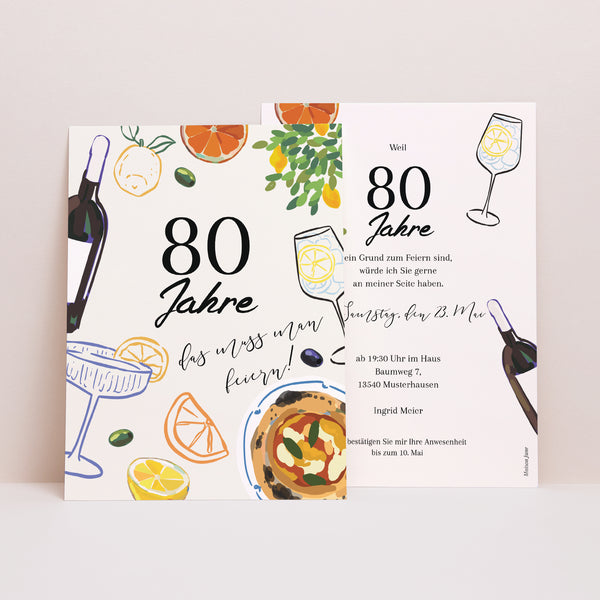 Einladungskarte Geburtstag La Dolce Vita II foto