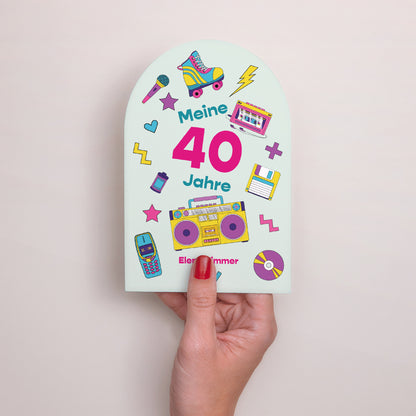 Einladungskarte Geburtstag Arche Retro 90 foto N° 2