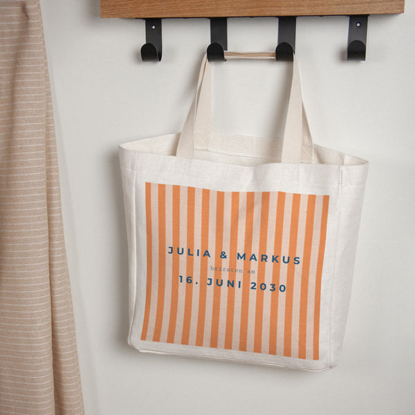 Tote bag Objekte Tragehenkel Die Liebe am Strand foto
