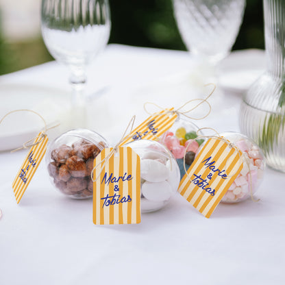 Geschenkbox Hochzeit Ball mit Wimpel-Etikett Wie ein Sommergefühl foto N° 2