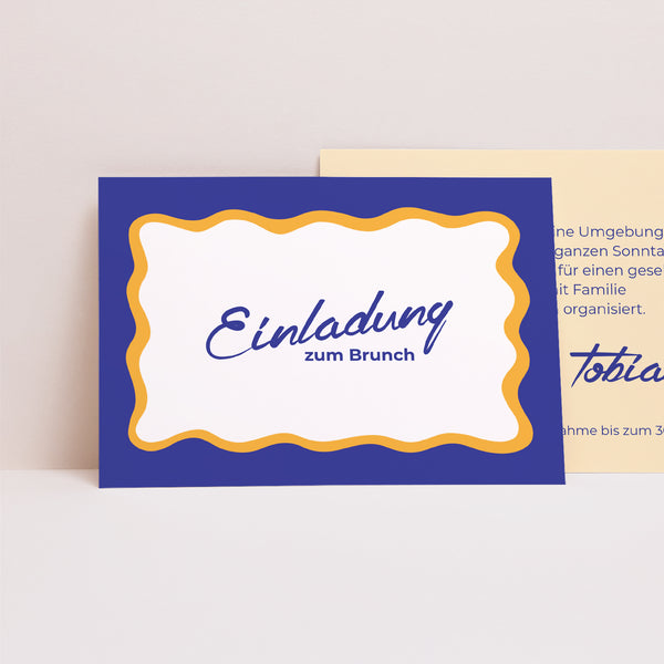 Einladungskarte Hochzeit Landschaft Wie ein Sommergefühl foto