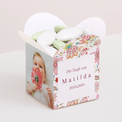 Geschenkbox Taufe Schmetterlingsöffnung Kamae foto N° 1