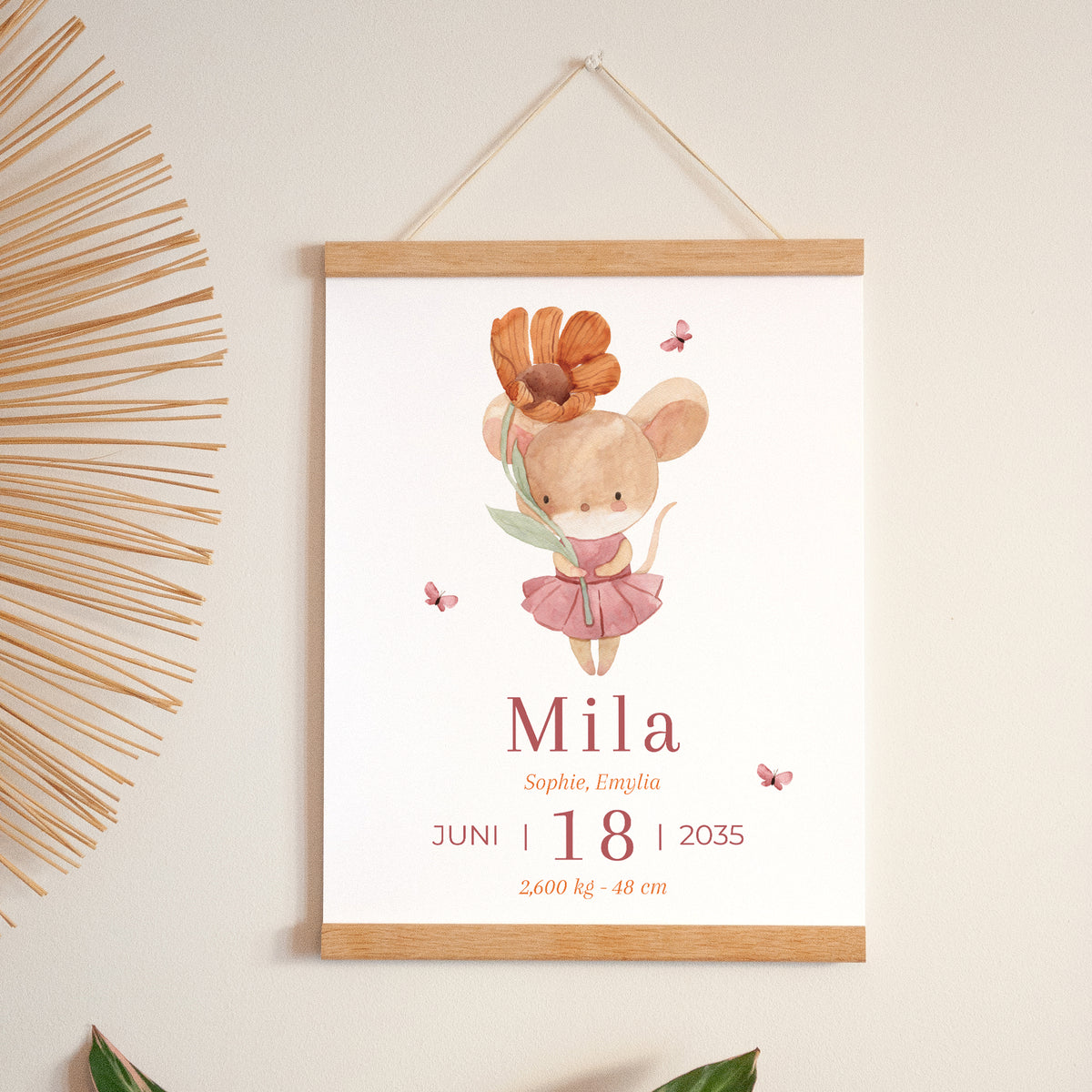Poster Geburt Porträt Lilli die Maus foto N° 1