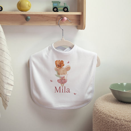 Kinderlätzchen Geburt Stoff Lilli die Maus
