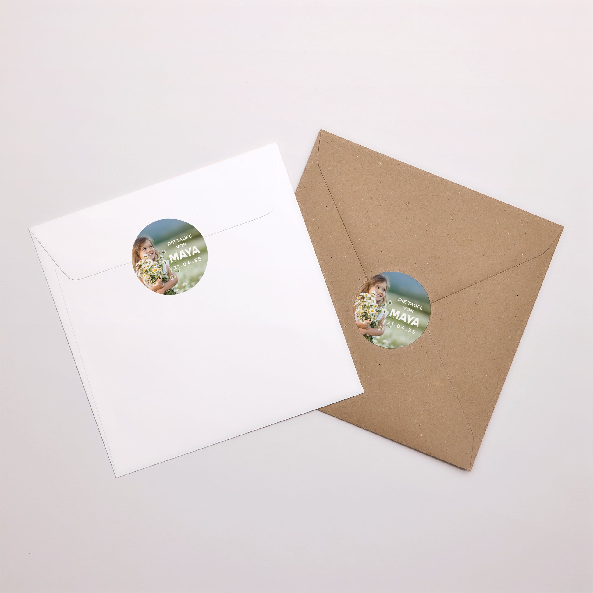 Sticker Taufe Rund Vinyl der Hoffnung foto N° 4