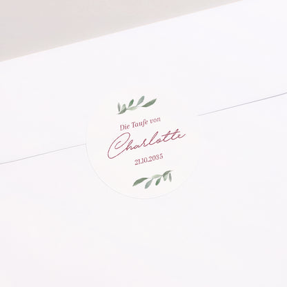 Sticker Taufe Rund Gertrude foto N° 2