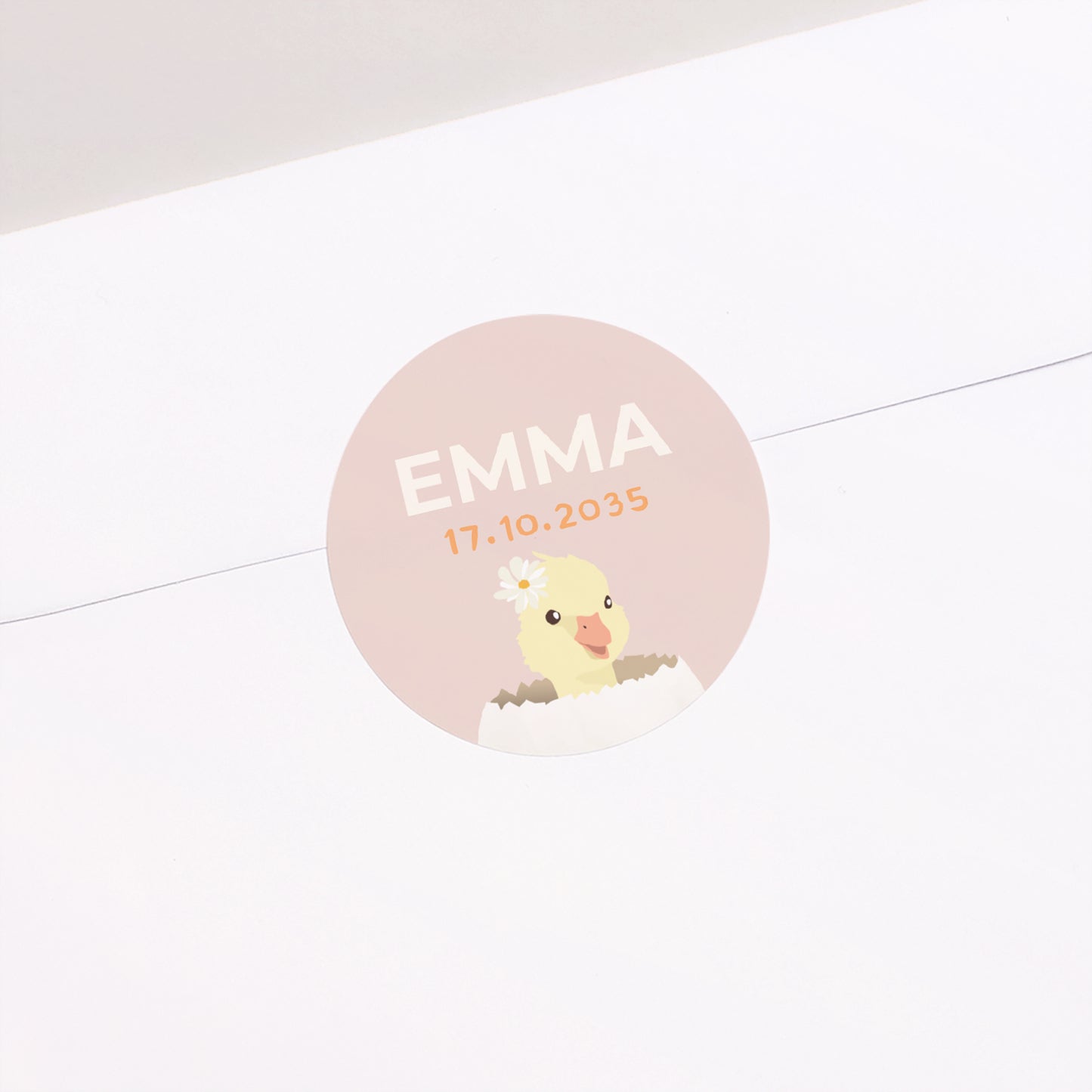 Sticker Geburt Rund Schlupf foto N° 2