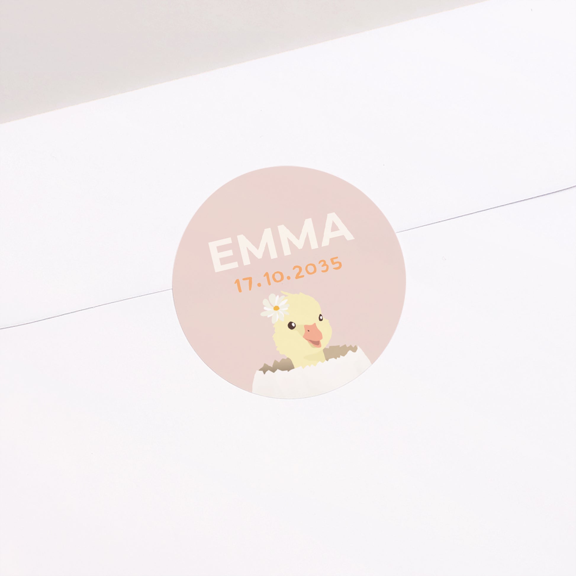 Sticker Geburt Rund Schlupf foto N° 2