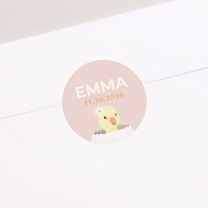 Sticker Geburt Rund Schlupf foto N° 2