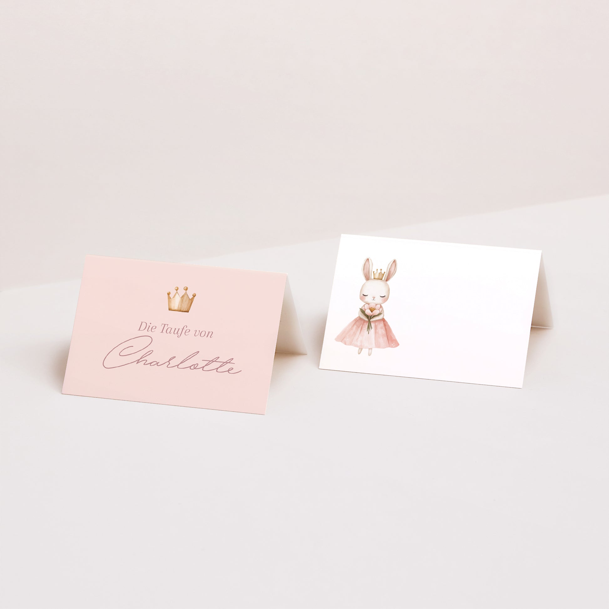 Tischkarten Taufe Quer Prinzessin des geheimen Gartens foto N° 1