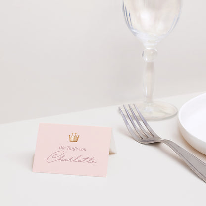 Tischkarten Taufe Quer Prinzessin des geheimen Gartens foto N° 2