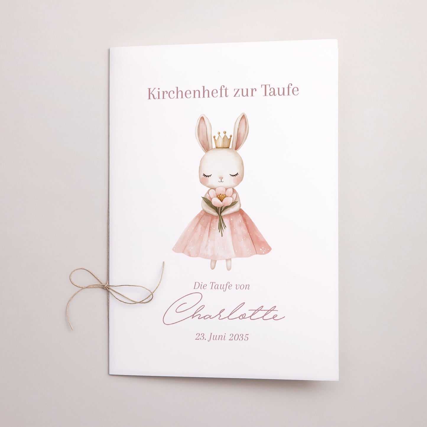 Kirchenheft Taufe Doppelflügel Prinzessin des geheimen Gartens foto N° 1