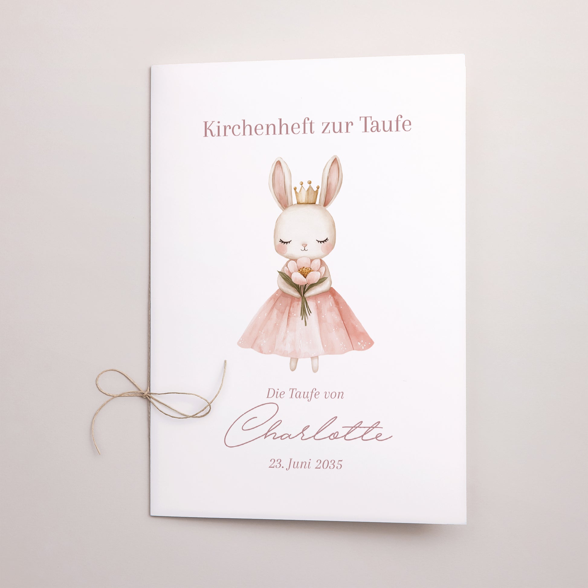 Kirchenheft Taufe Doppelflügel Prinzessin des geheimen Gartens foto N° 1