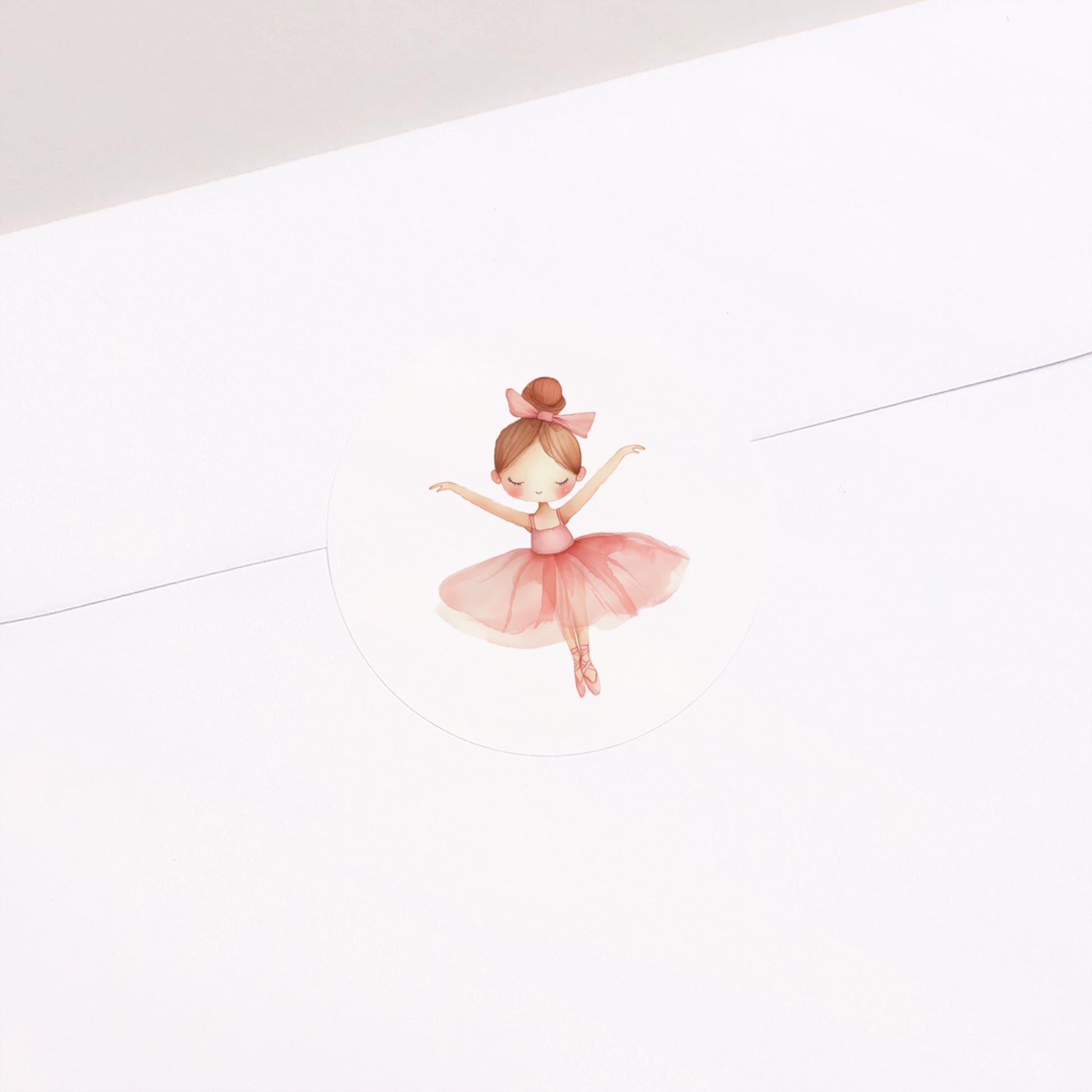 Sticker Taufe Rund Das Ballett des Lebens foto N° 2