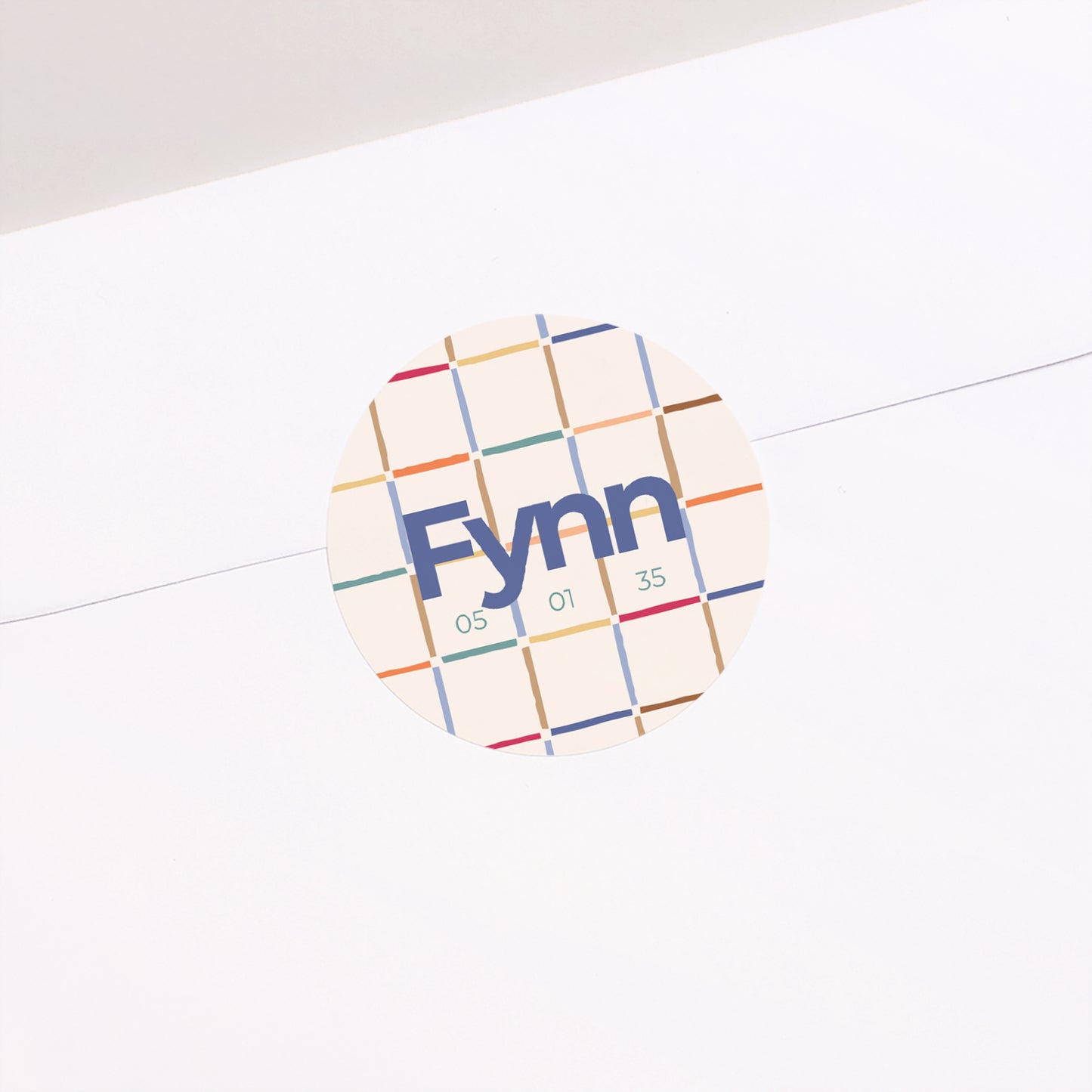 Sticker Geburt Rund Quadrat foto N° 2