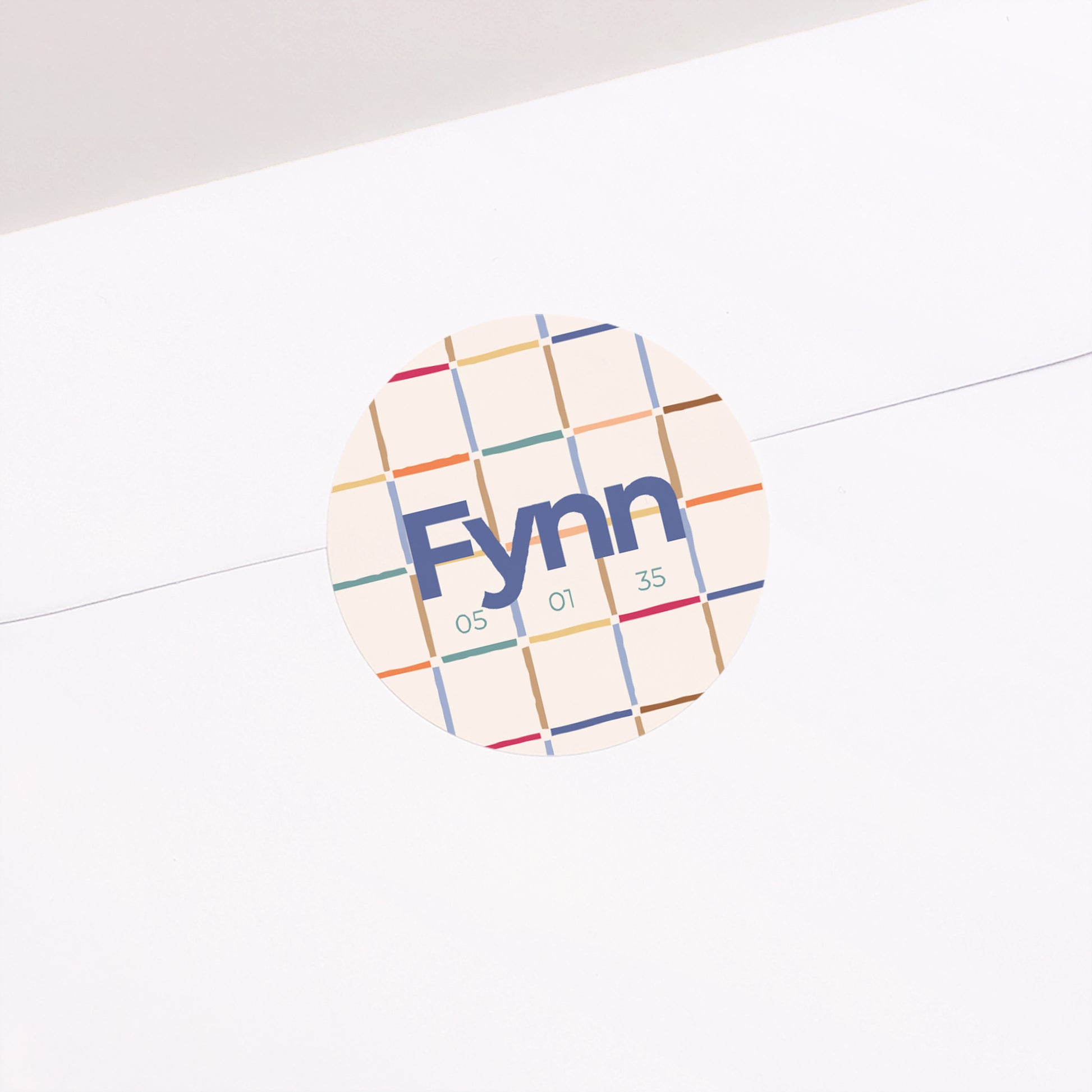 Sticker Geburt Rund Quadrat foto N° 2