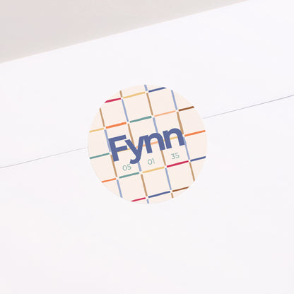 Sticker Geburt Rund Quadrat foto N° 2
