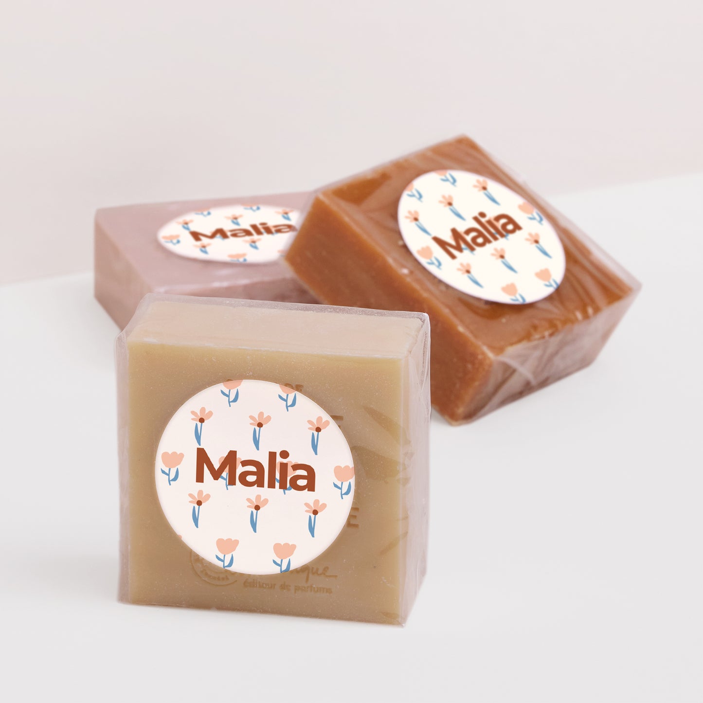 Sticker Geburt Rund Unsere Blumen foto N° 3