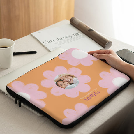 Laptophülle Objekte 15 Zoll Grosse Blumen