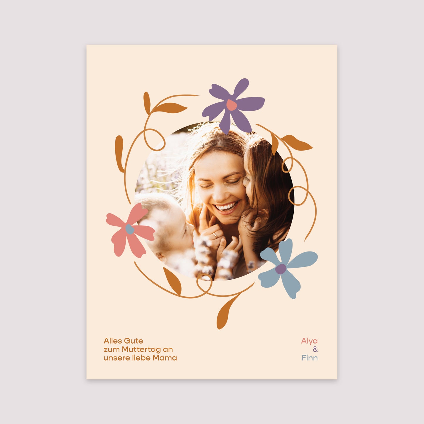 Poster Objekte Porträt Blumenkranz foto N° 2