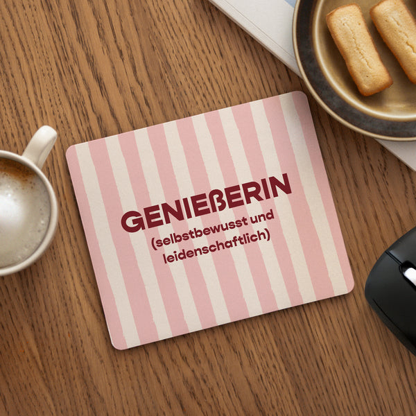 Mousepad Objekte Rechteck Genießerin foto