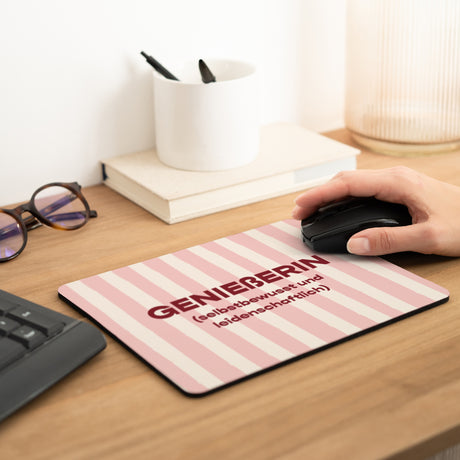 Mousepad Objekte Rechteck Genießerin