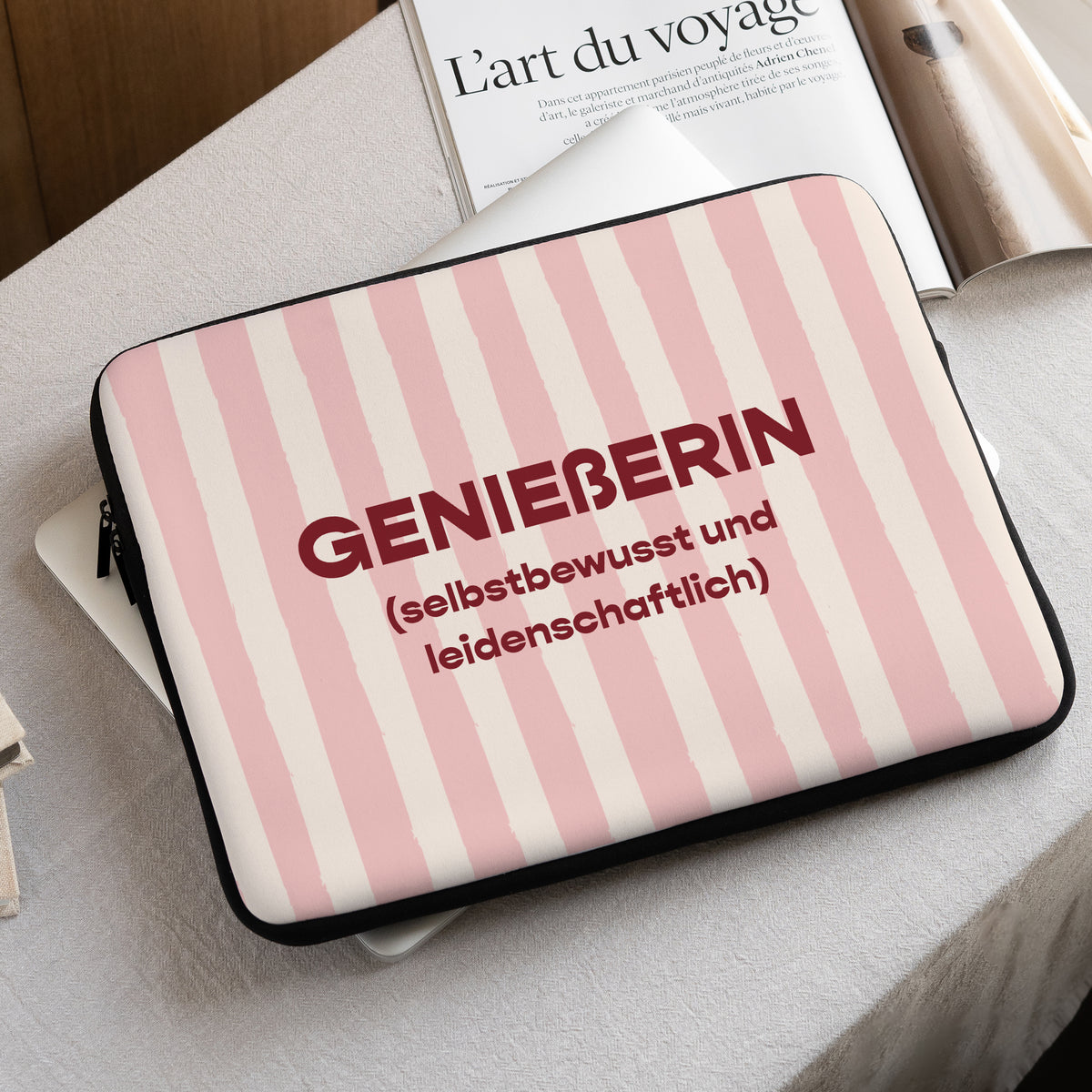 Laptophülle Objekte 15 Zoll Genießerin foto N° 1