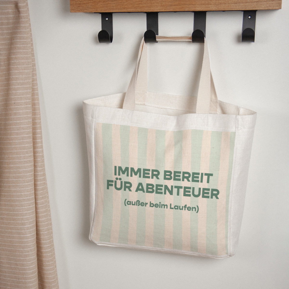 Tote bag Objekte Tragehenkel Immer bereit für Abenteuer foto N° 1